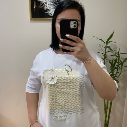Taş Detaylı Oversize T-Shirt Good Vibes Only Taş Detaylı Oversize T-Shirt Good Vibes Only